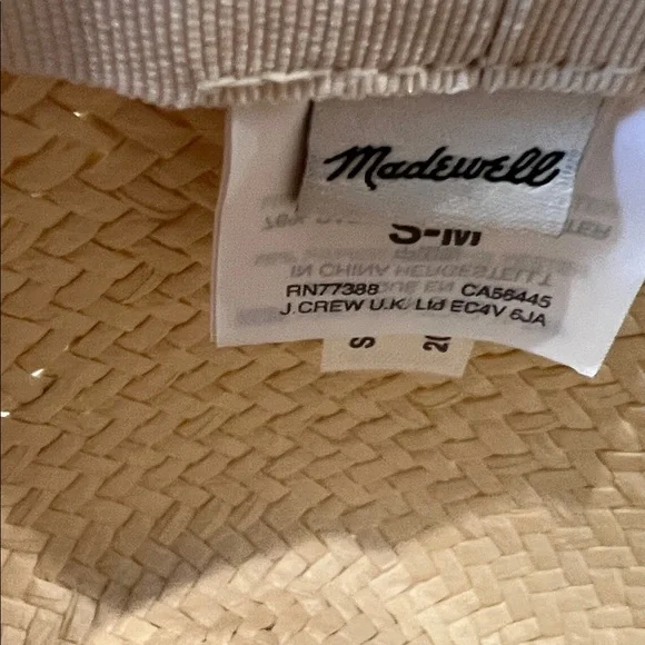 Madewell Tan Straw Hat - Picture 2 of 2